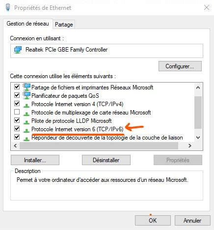 Impossible d activer ipv6 windows 7